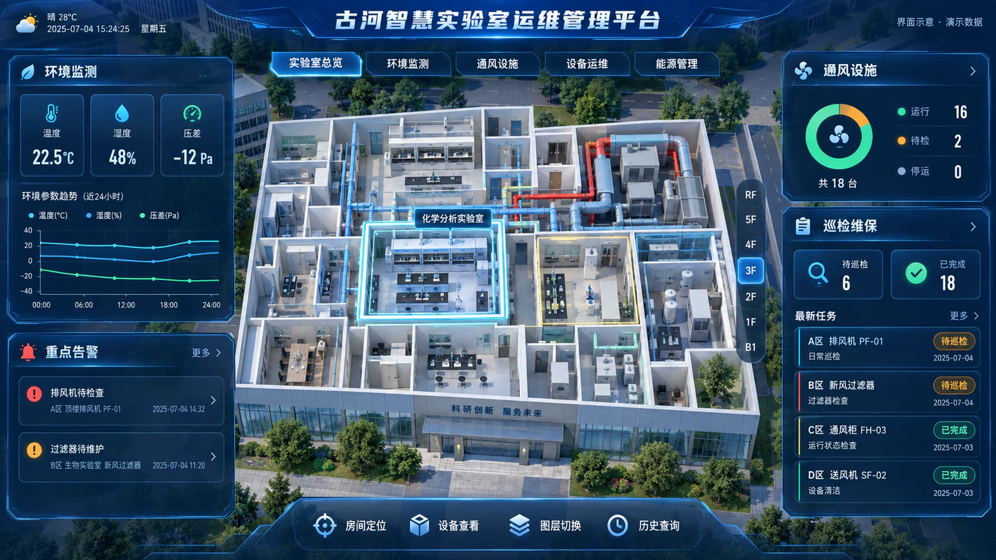 智慧实验室软件 · 业务工作台